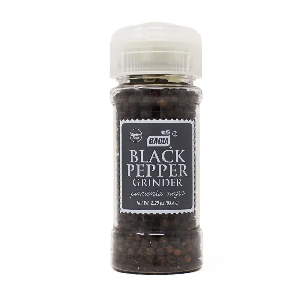 Pimienta negra c/molinillo 2.25 oz (64 grs)