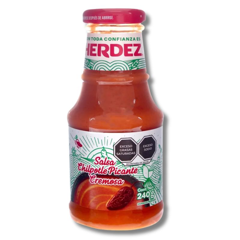 Salsa Chipotle Picante Cremosa Herdez 240 Grs.