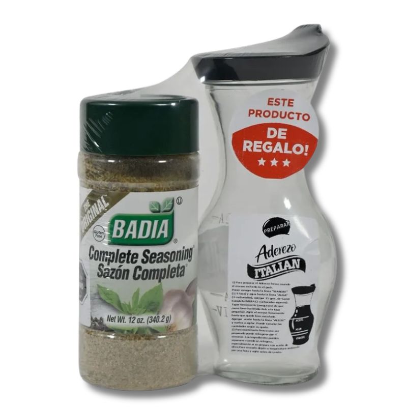 Pack Badia Sazon Completa  + Vinagrera 12 Oz (340 Grs)