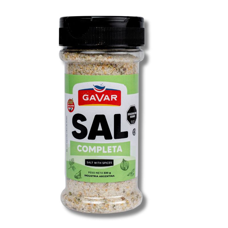 SAL CON SAZON COMPLETA BADIA GAVAR 330g
