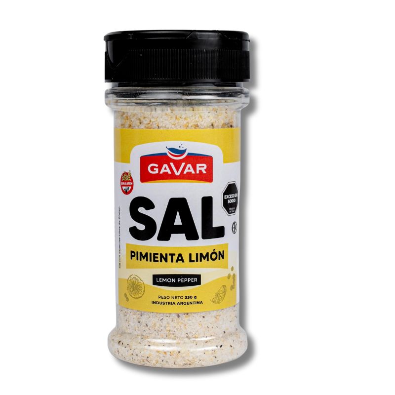 SAL CON LIMON Y PIMIENTA BADIA GAVAR 330g