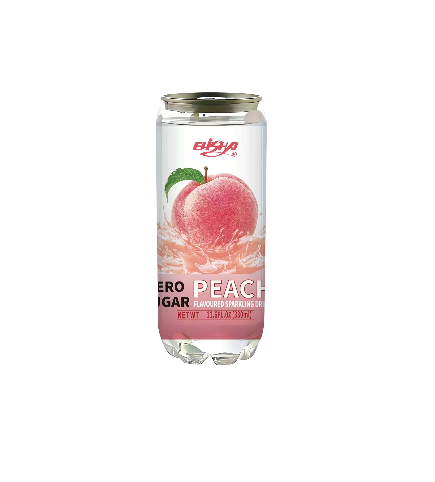 ELISHA AGUA SABORIZADA DURAZNO ZERO AZUCAR 330ML